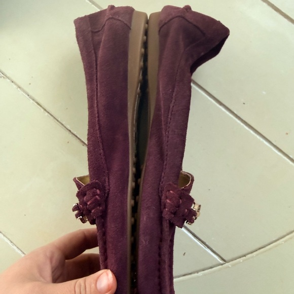 Coach Women's Burgundy Loafers - Picture 2 of 6